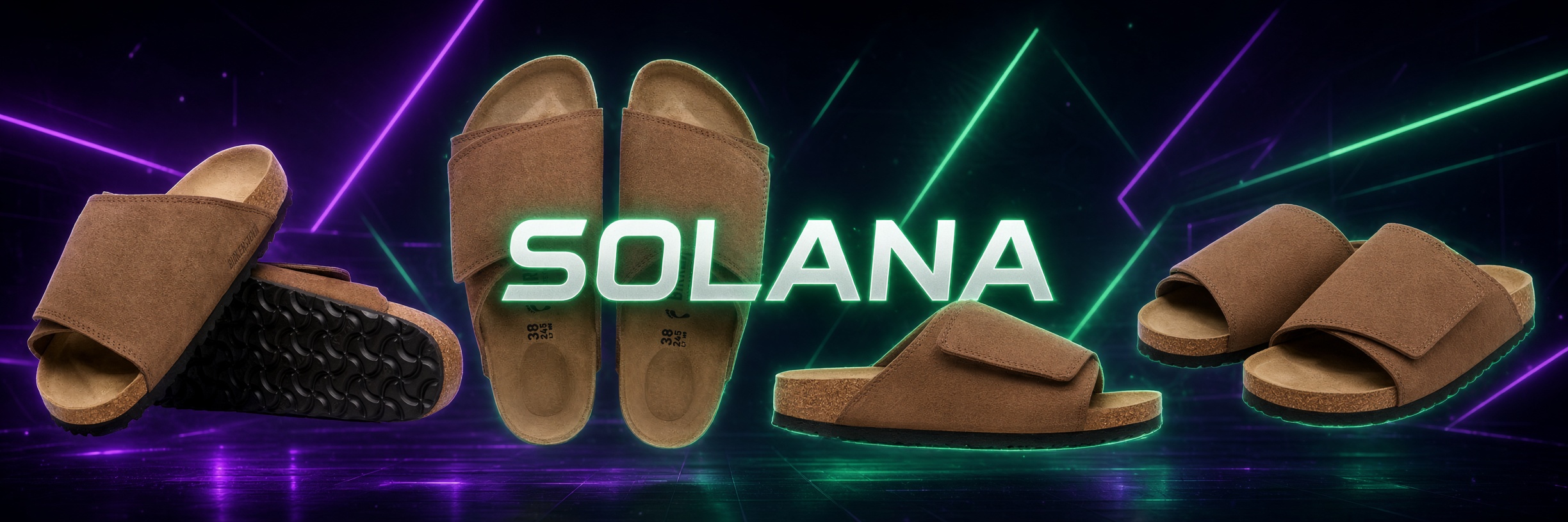 SOLANA campaign banner — Birkenstock Solana Suede Leather